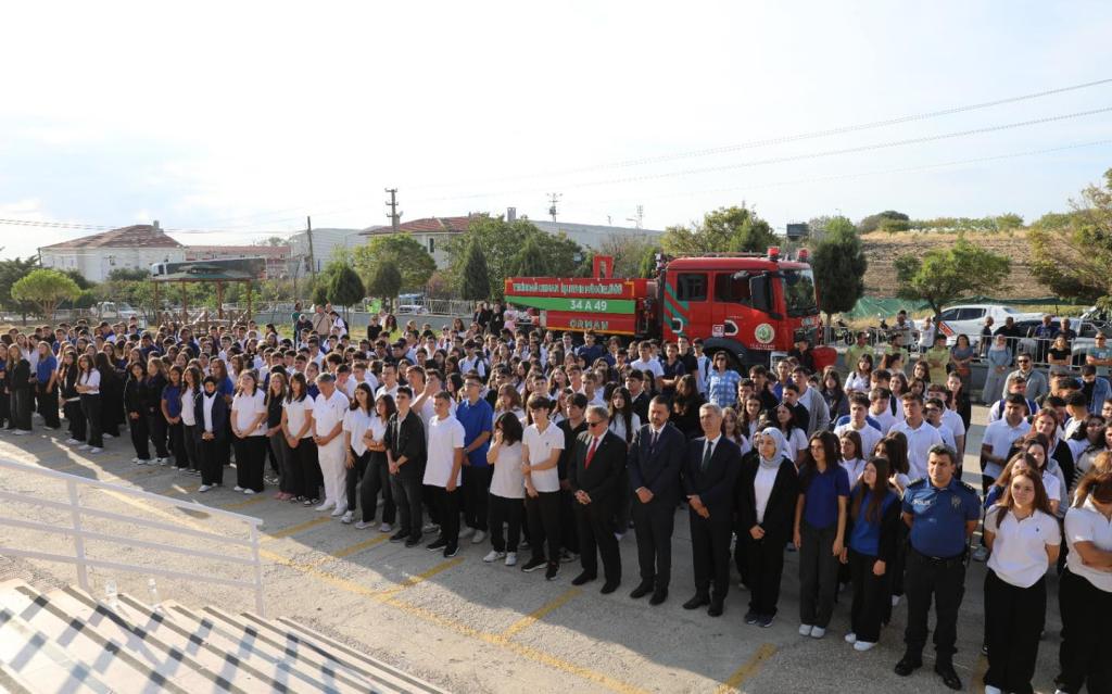 Şarköy'de öğrencilere orman yangını bilgilendirmesi