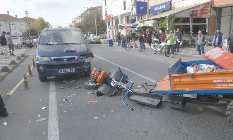 Şarköy’de Arif Hikmet Caddesinde Pırpır kazası