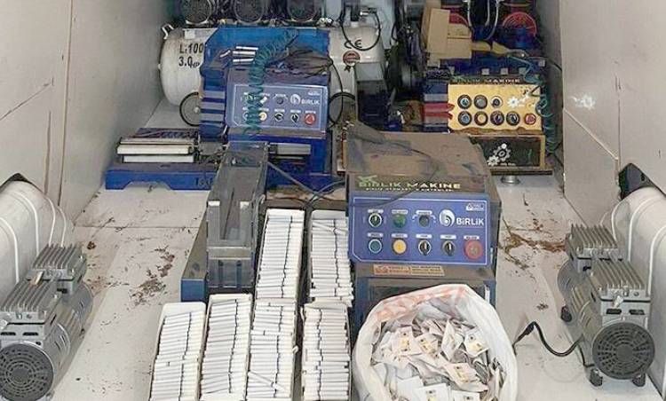Şarköy’de Kaçak Sigara  İmalathanesi Operasyonu: 2 Gözaltı