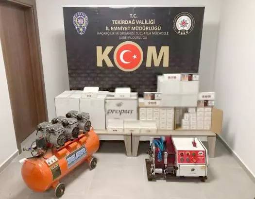 Şarköy'de kaçak sigara operasyonu