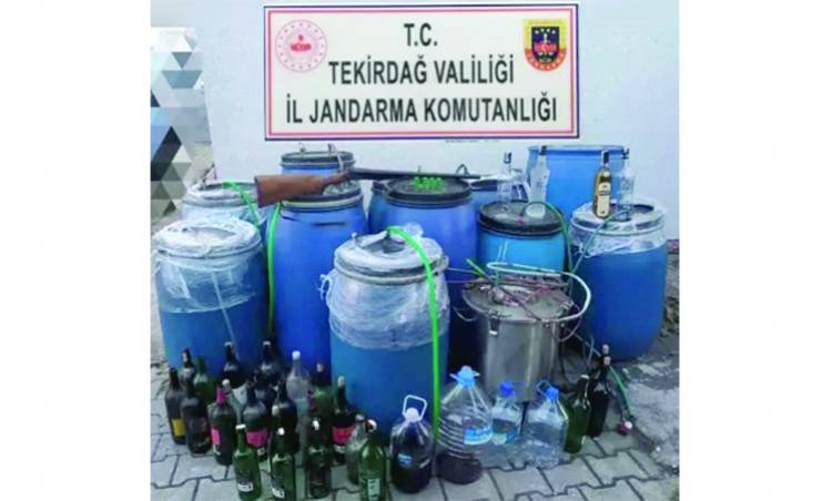Şarköy'de 1780 Litre Kaçak Şarap Ele Geçirildi