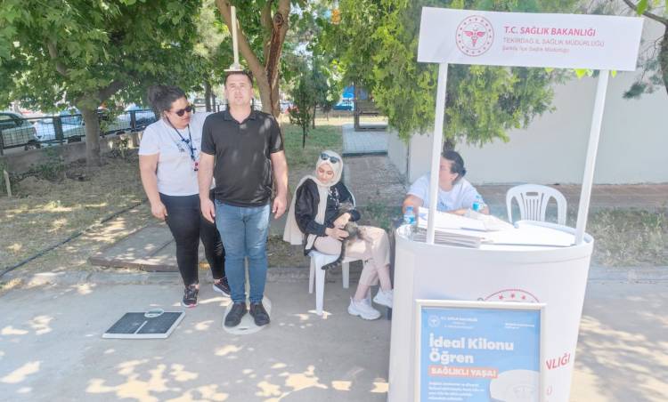 Şarköy’de Sağlıklı Yaşam İçin Kilo Taraması Yapıldı