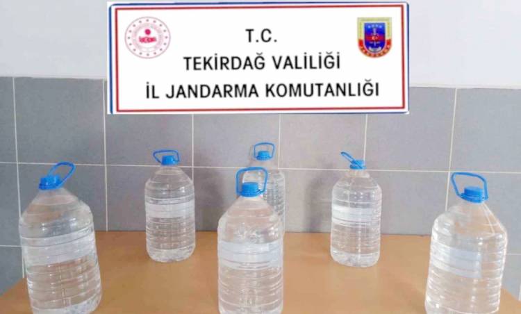 Tekirdağ'da Jandarma Ekipleri  Tarafından Sahte İçki Ele Geçirildi